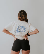 One Hour Closer Smiley Tee